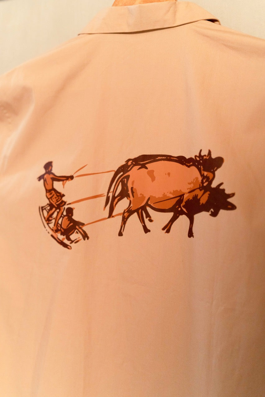 Graphic Camp Shirt - Beige