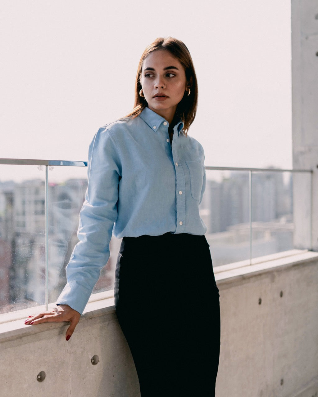 Linen Shirt - Dusk Blue
