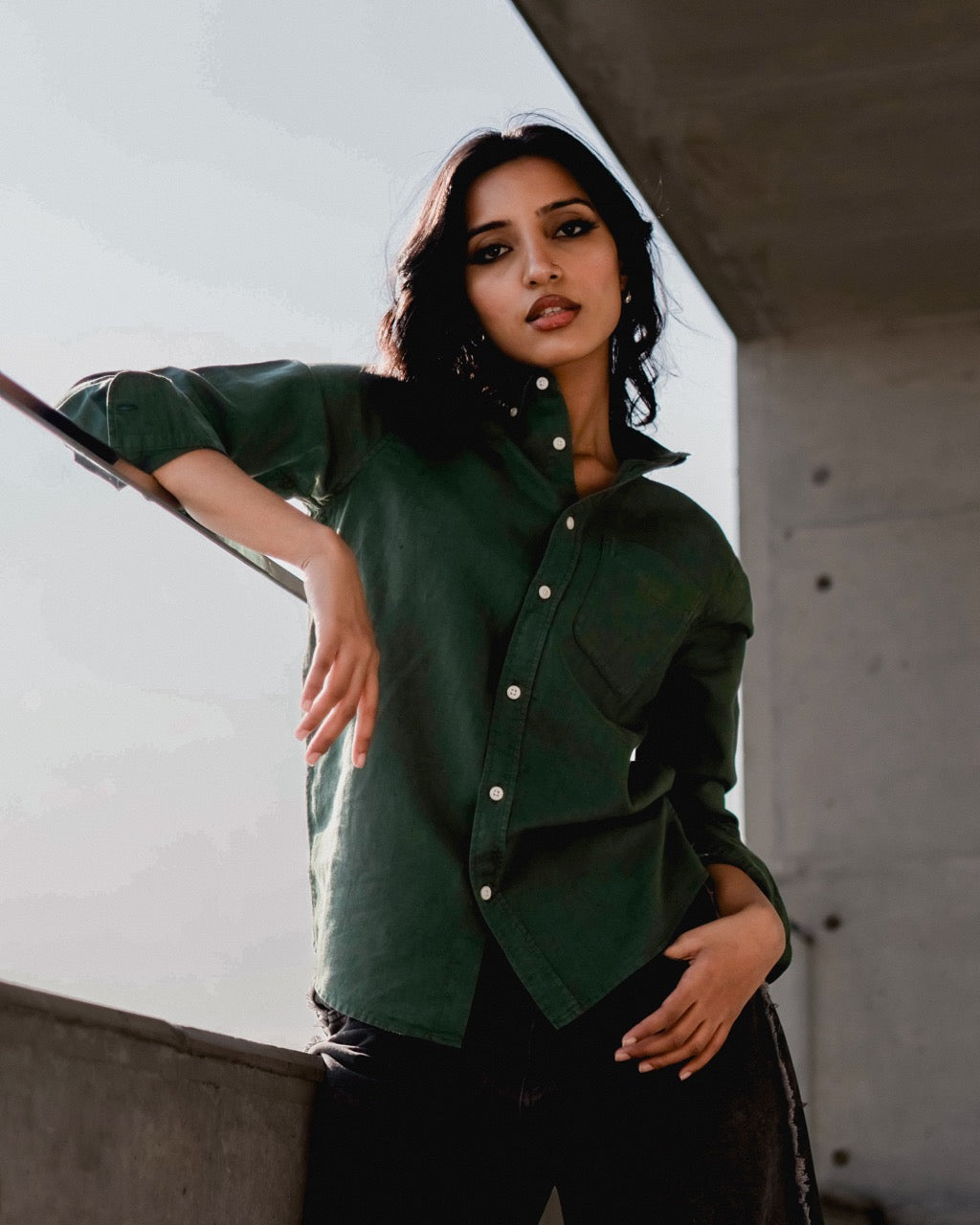 Linen Shirt - Garden Green