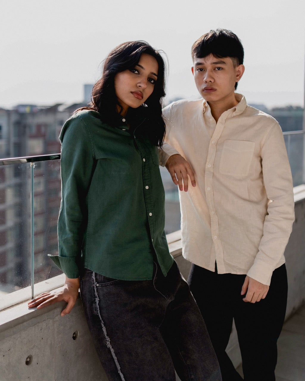 Linen Shirt - Garden Green