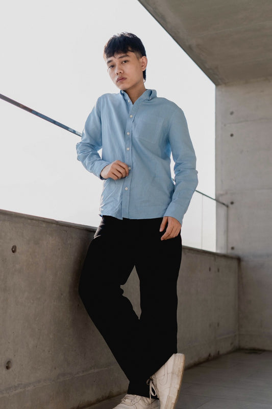 Linen Shirt - Dusk Blue
