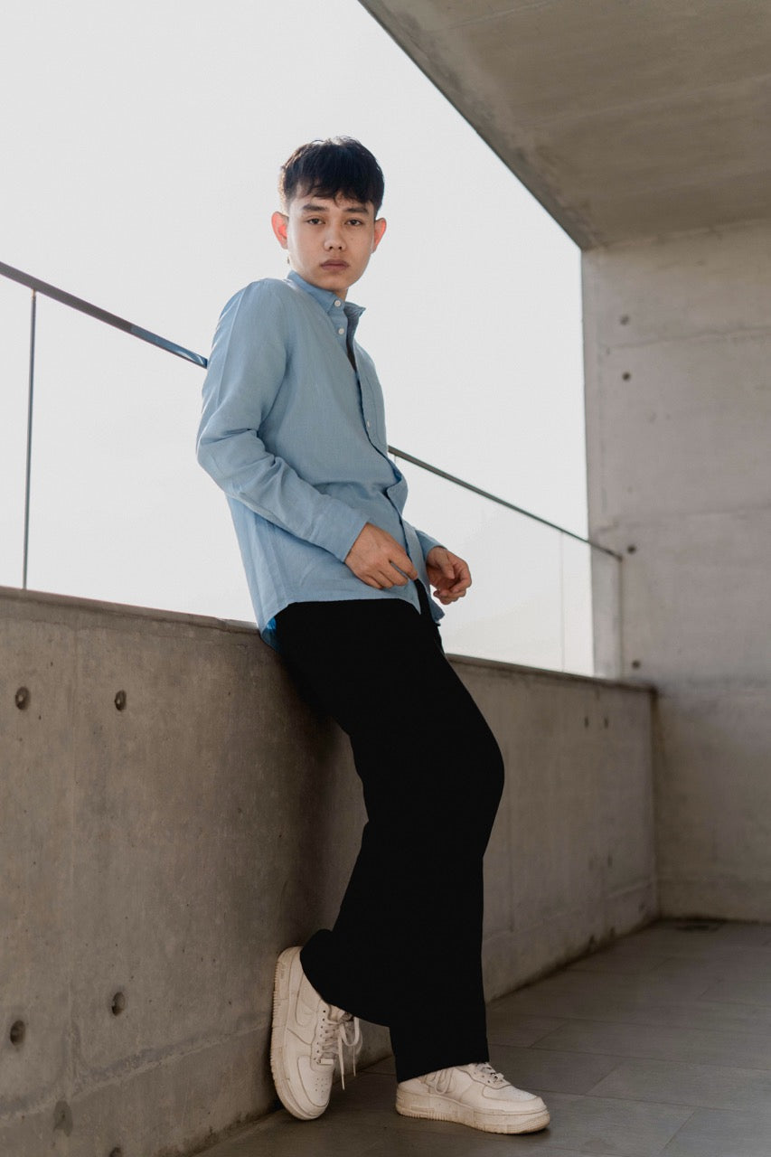 Linen Shirt - Dusk Blue